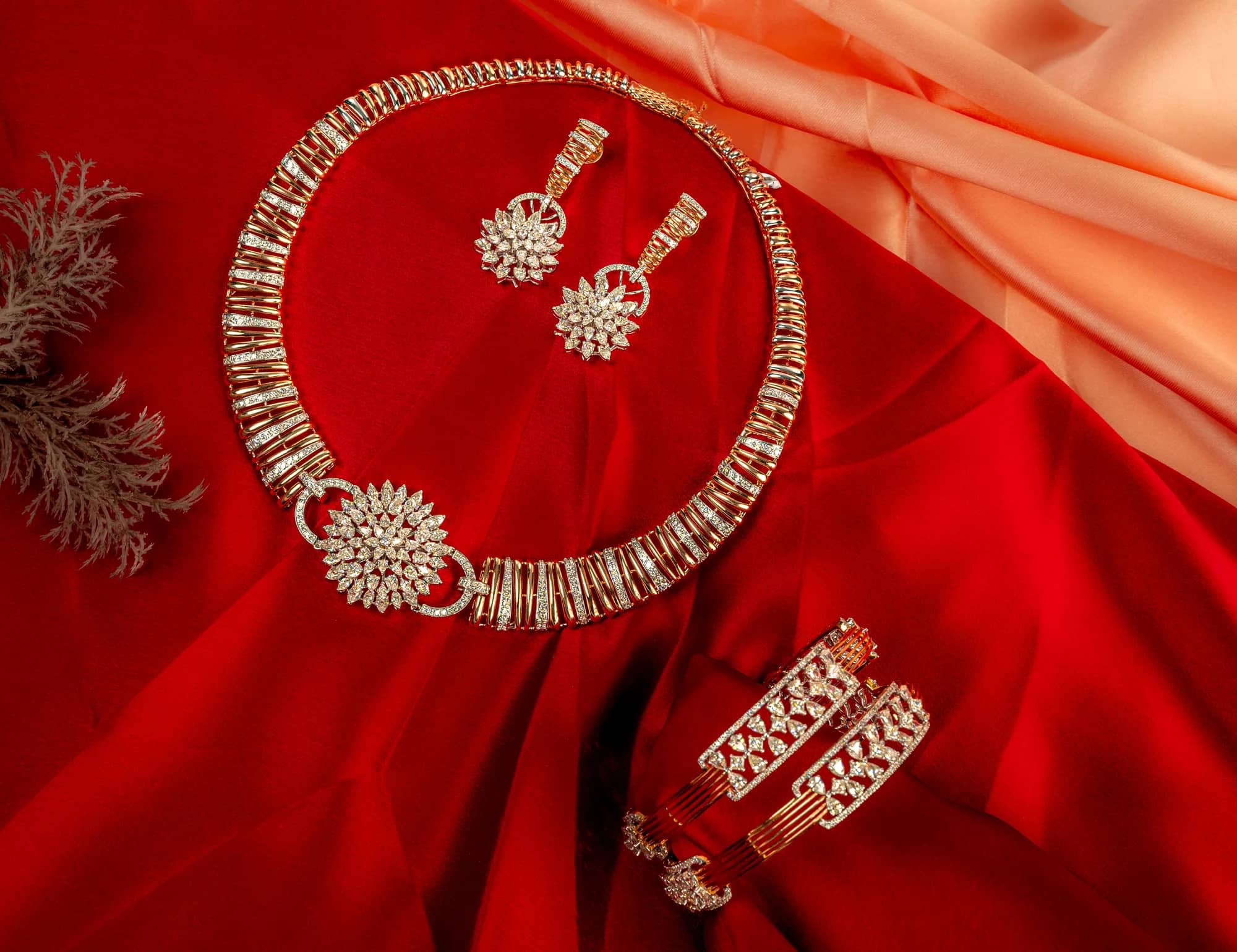 Diamond collar set — Diamond
