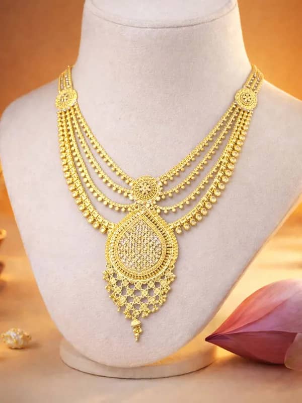 Layered filigree necklace